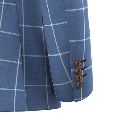 Ellis Blue Windowpane Suit - SARTORO