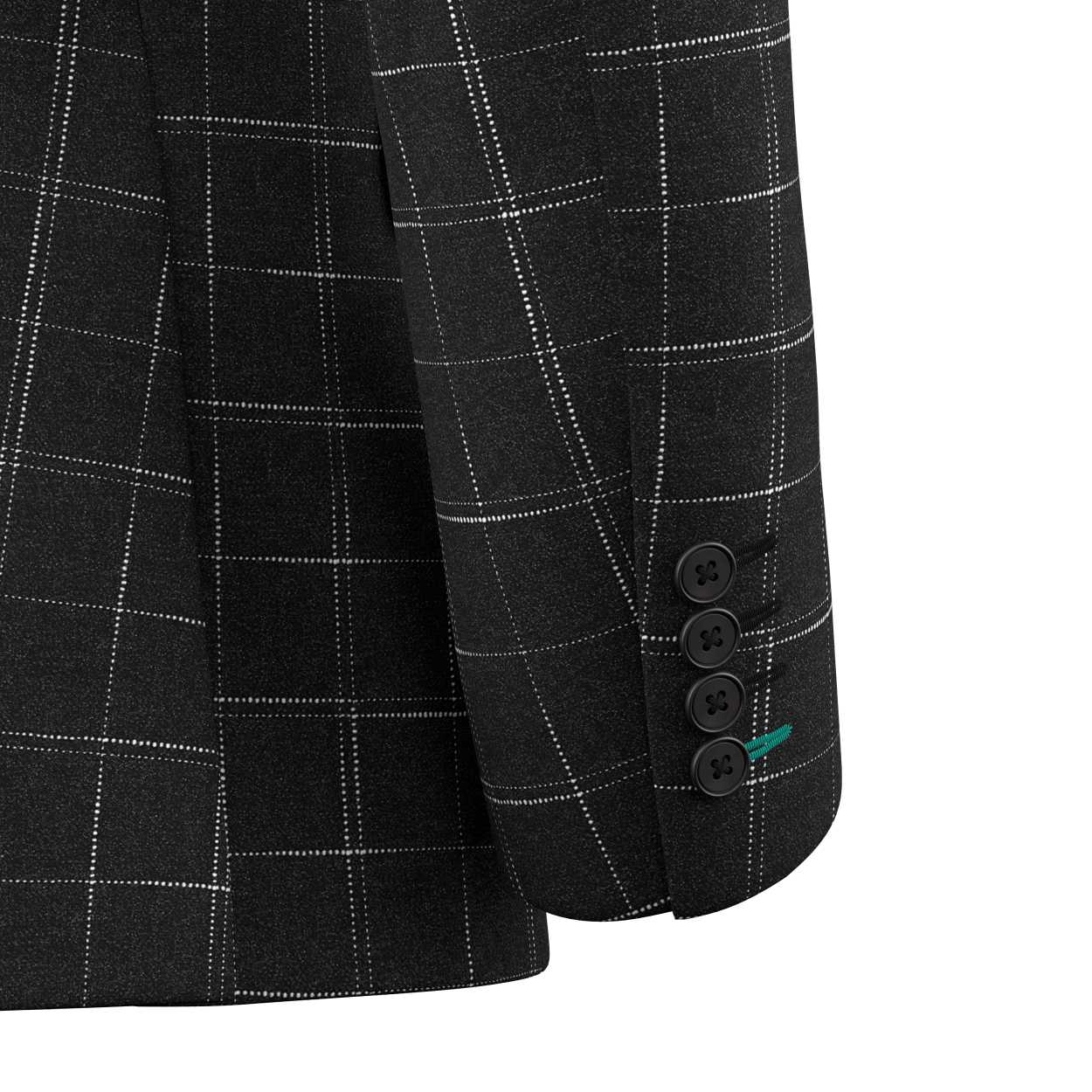 Ellis Charcoal Flannel Windowpane Suit - SARTORO