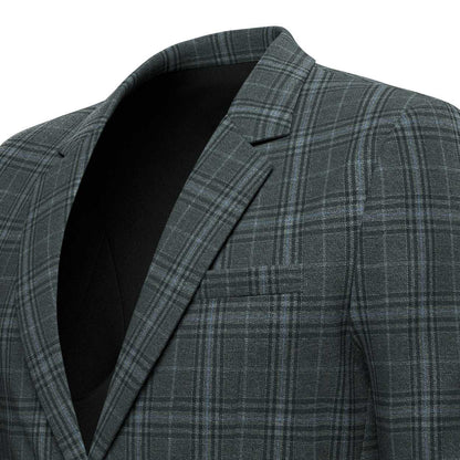 Ellis Grey Check with Blue Accents Suit - SARTORO