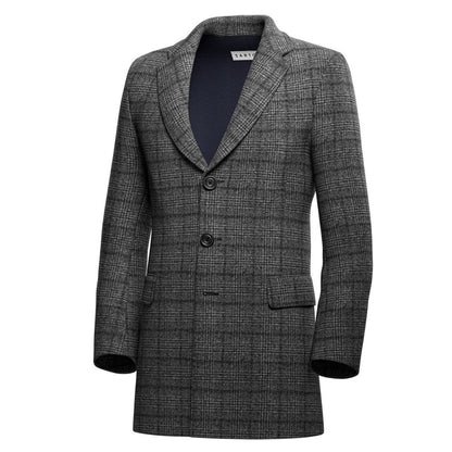 Grey Tweed Wool Coat - SARTORO