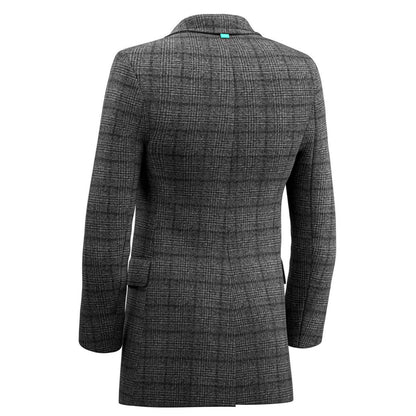 Grey Tweed Wool Coat - SARTORO