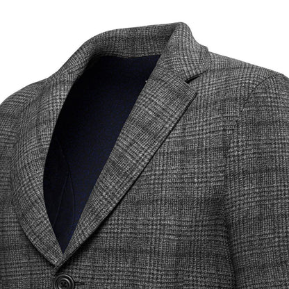 Grey Tweed Wool Coat - SARTORO