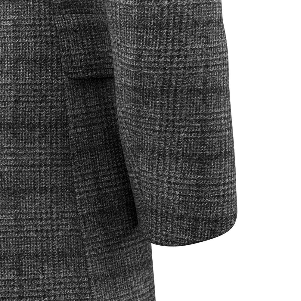 Grey Tweed Wool Coat - SARTORO
