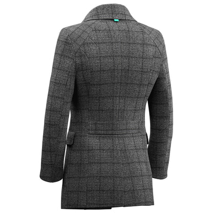 Grey Tweed Wool Peacoat - SARTORO