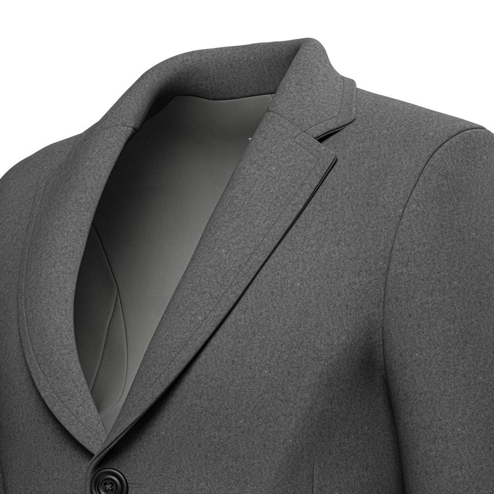 Grey Wool Coat - SARTORO