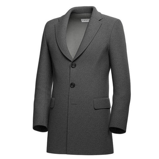 Grey Wool Coat - SARTORO