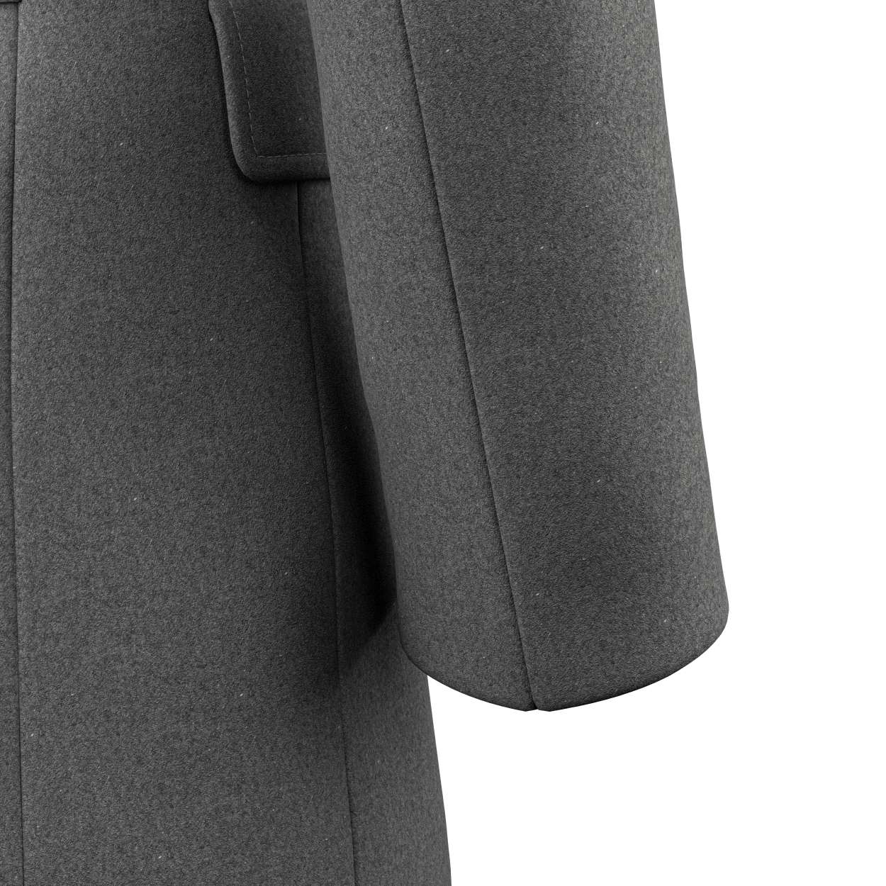 Grey Wool Peacoat - SARTORO