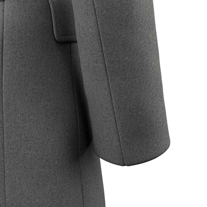 Grey Wool Peacoat - SARTORO