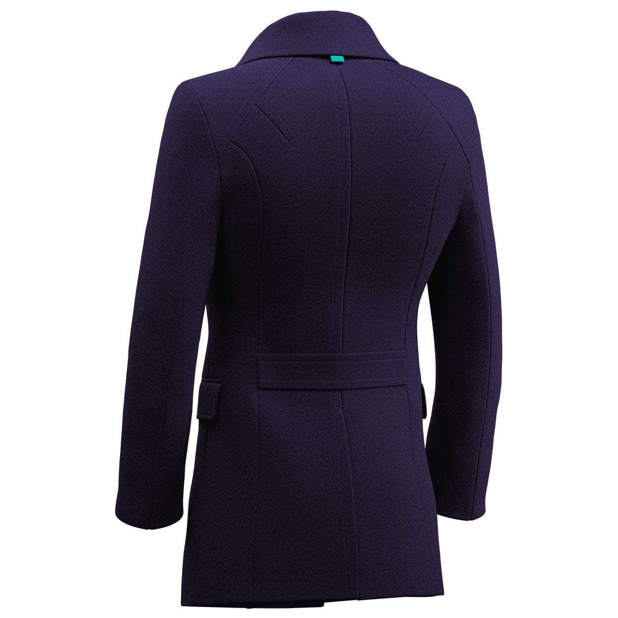 Indigo Wool Peacoat - SARTORO