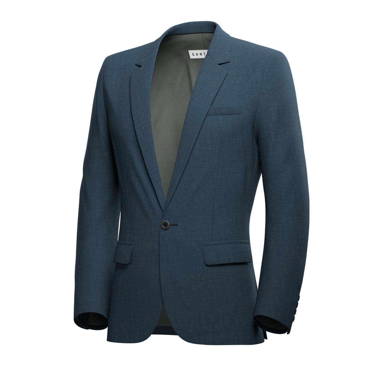 Lafayette Aegean Blue Sharkskin Suit - SARTORO