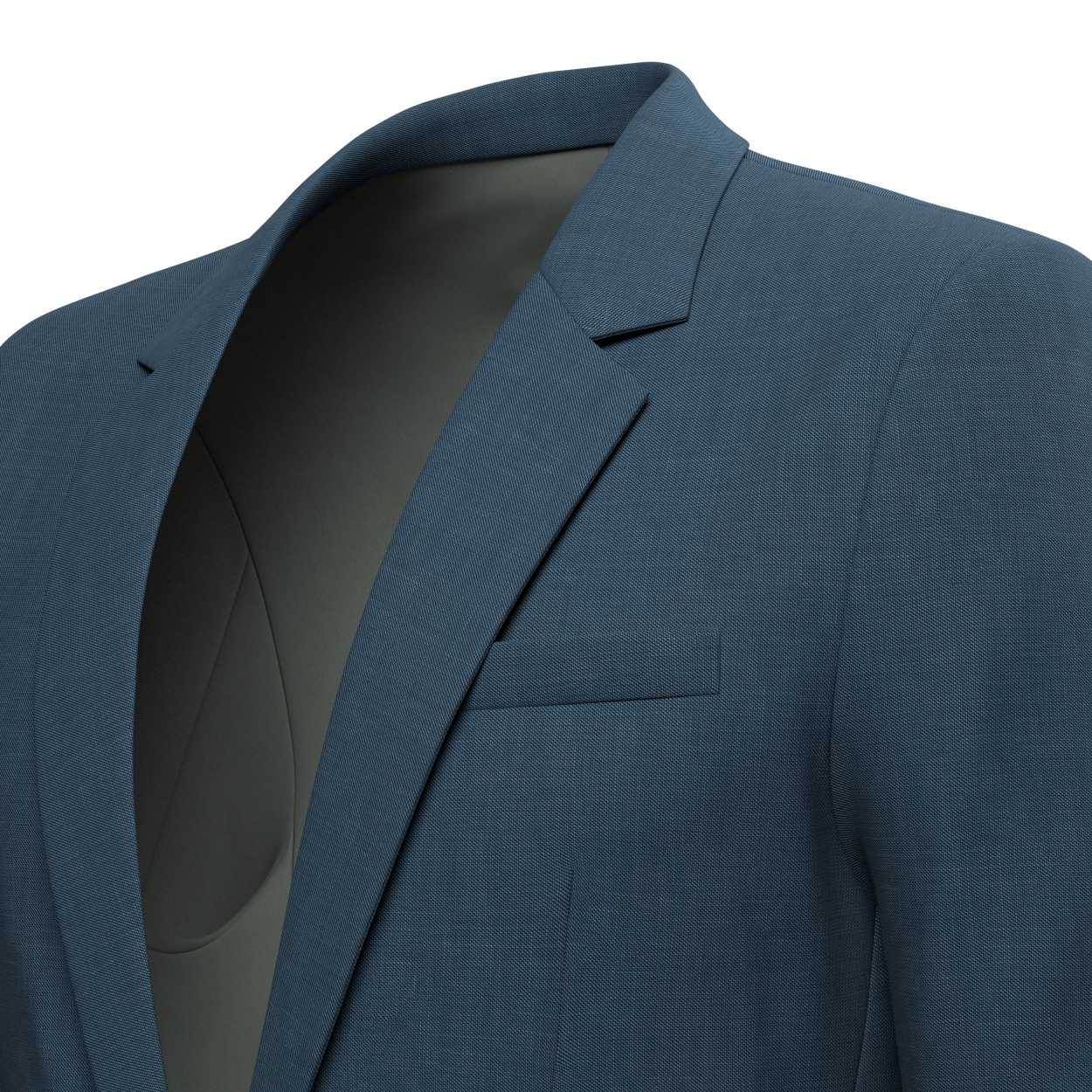 Lafayette Aegean Blue Sharkskin Suit - SARTORO