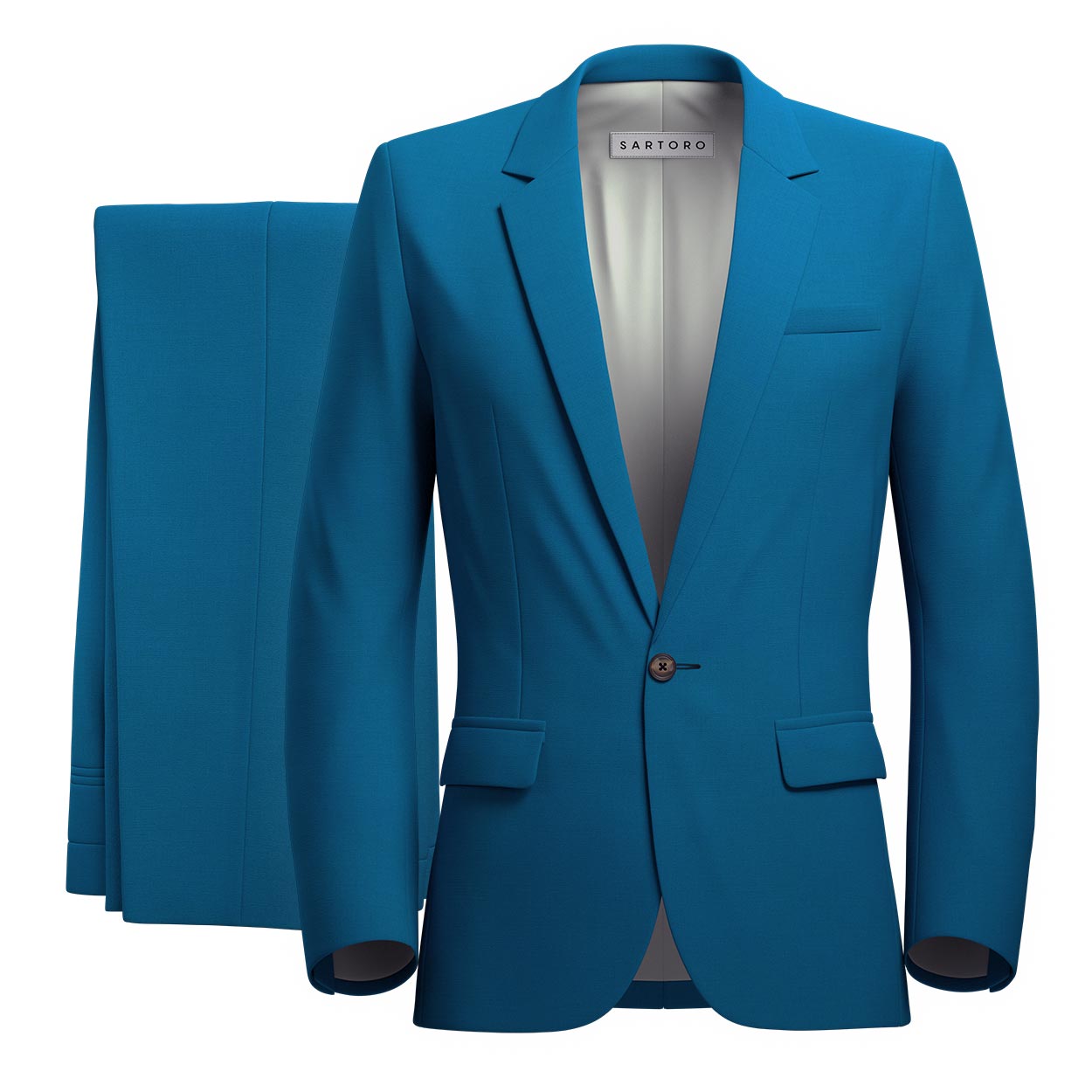 Lafayette Blue Sapphire Twill Suit - SARTORO