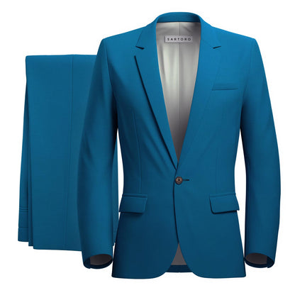 Lafayette Blue Sapphire Twill Suit - SARTORO