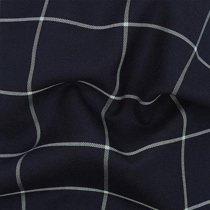 Lafayette Regal Navy Windowpane Jacket - SARTORO