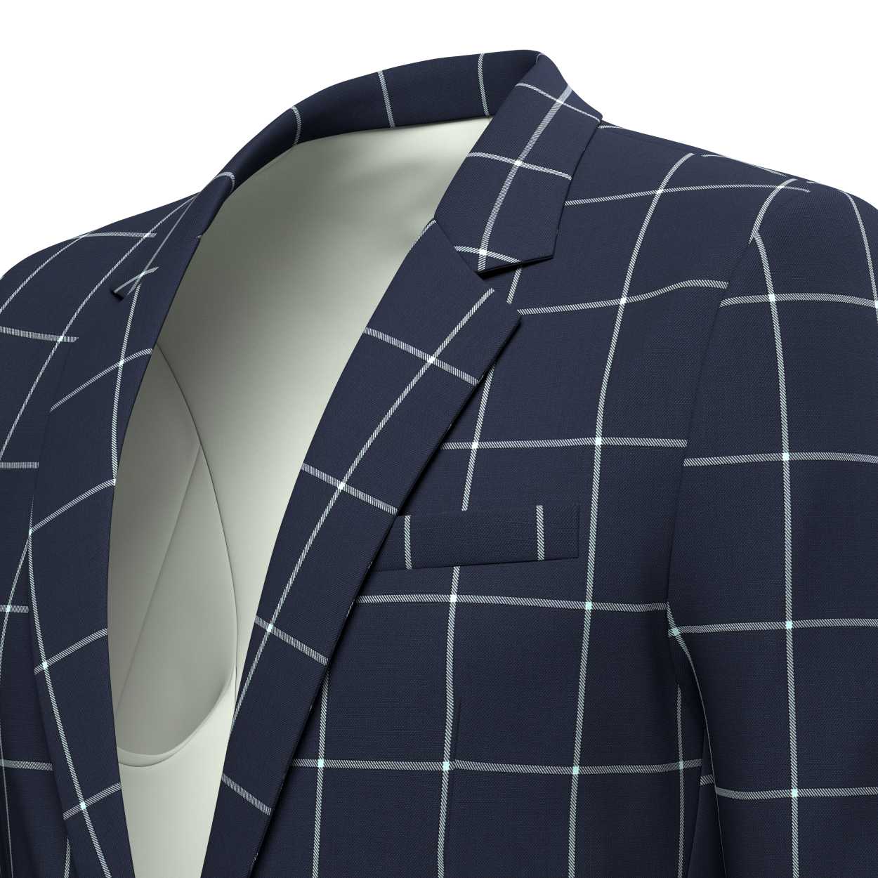 Lafayette Regal Navy Windowpane Suit - SARTORO