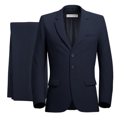 Liberty Navy Pinstripe Suit - SARTORO
