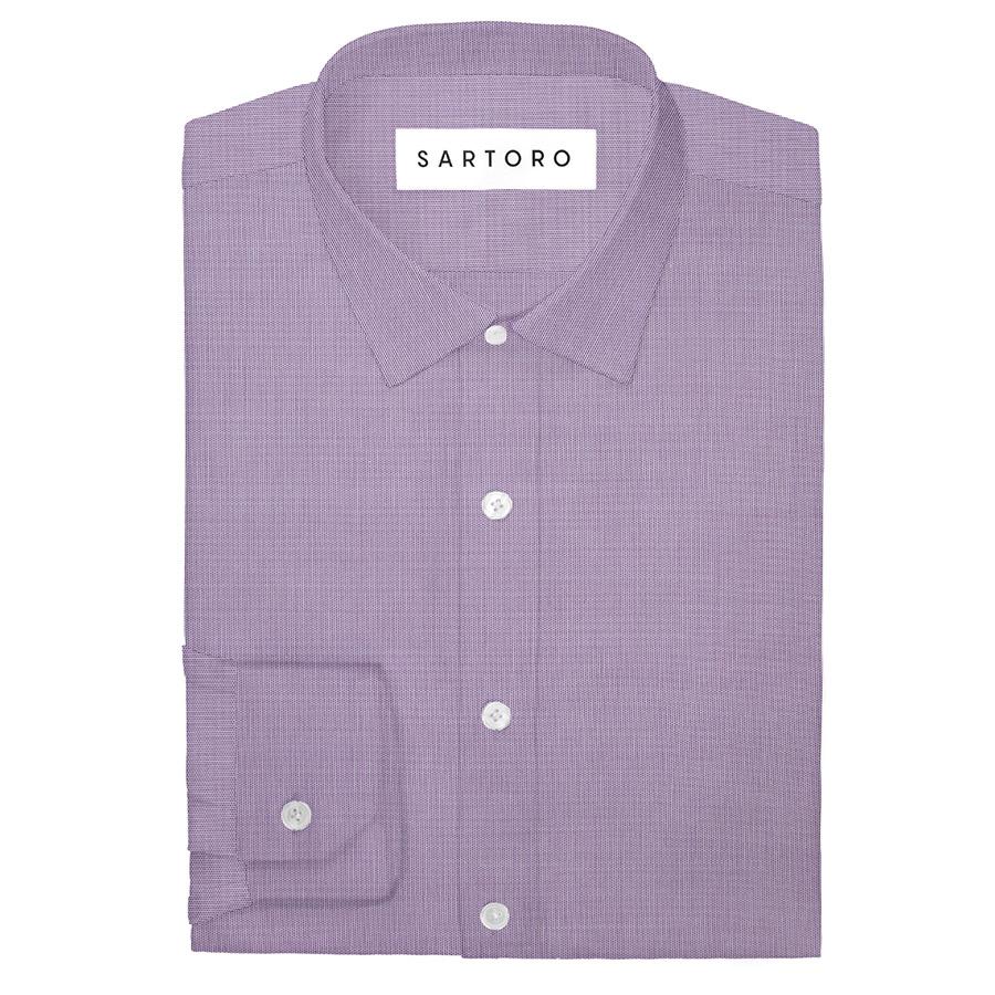 Lilac End On End Shirt - SARTORO