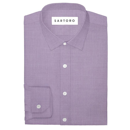 Lilac End On End Shirt - SARTORO