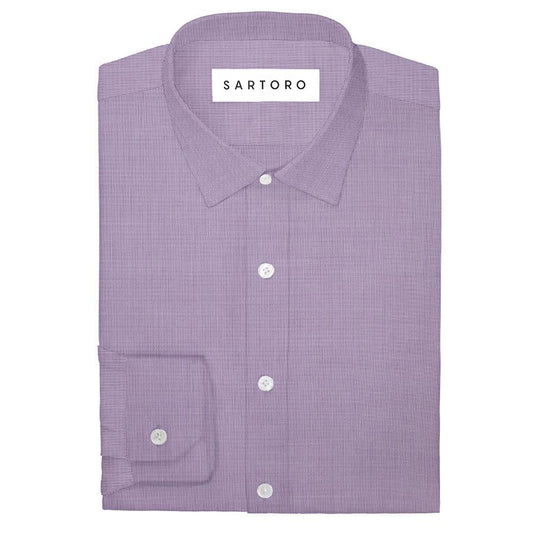 Lilac End On End Shirt - SARTORO