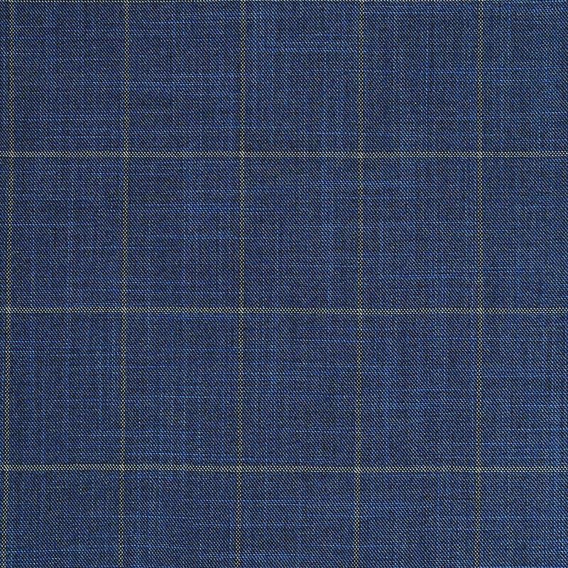 Madison Lapis Blue Windowpane Jacket - SARTORO