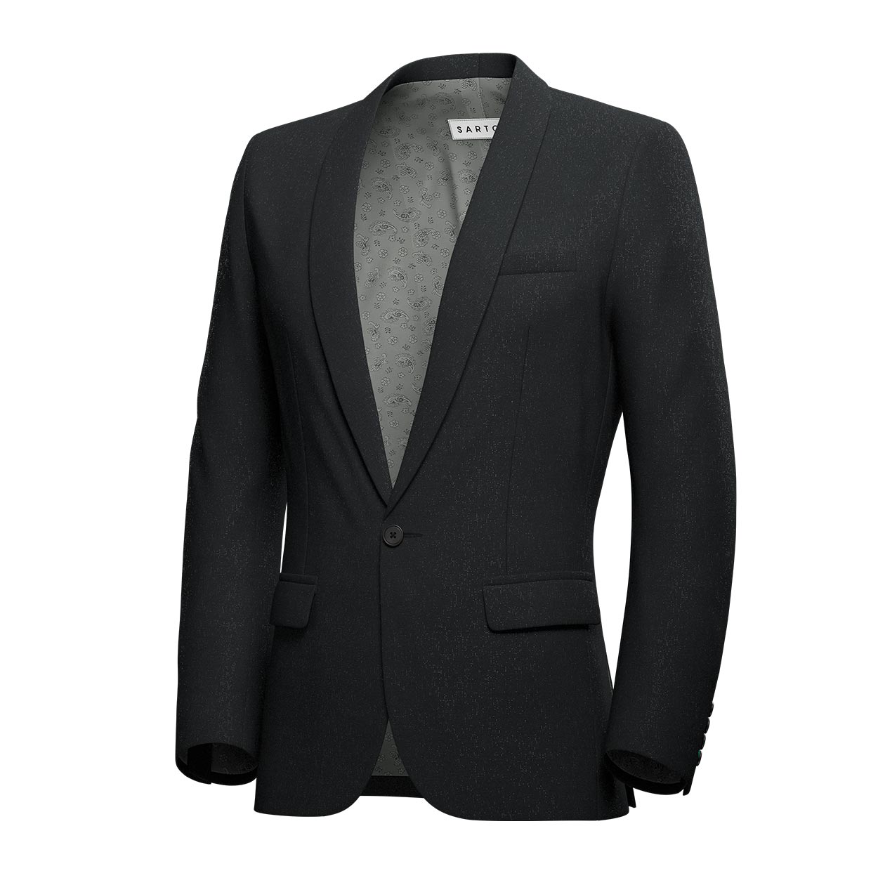 Monroe Shimmer Black Jacket - SARTORO