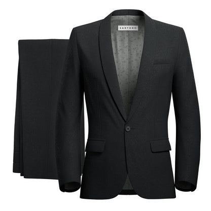 Monroe Shimmer Black Suit - SARTORO