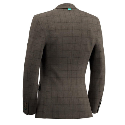 Montauk Cedar Brown Flannel Windowpane Jacket - SARTORO