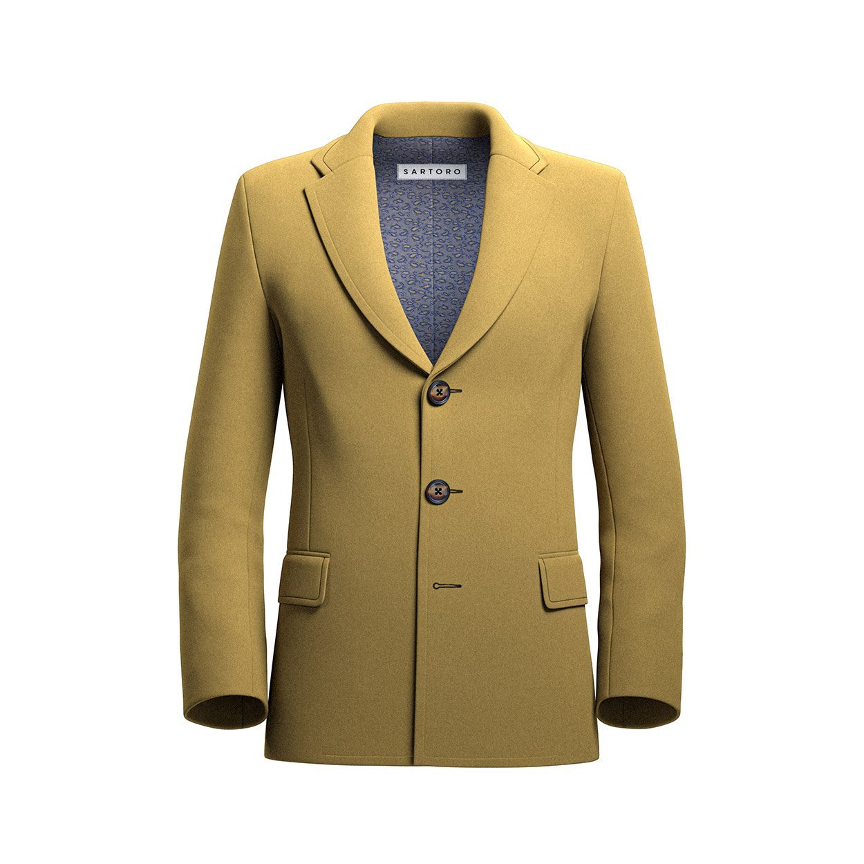 Mustard Wool Coat - SARTORO
