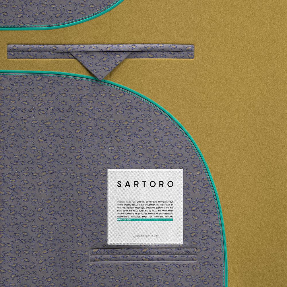 Mustard Wool Peacoat - SARTORO