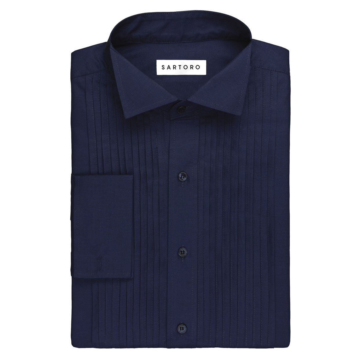 Navy Tuxedo Shirt - SARTORO