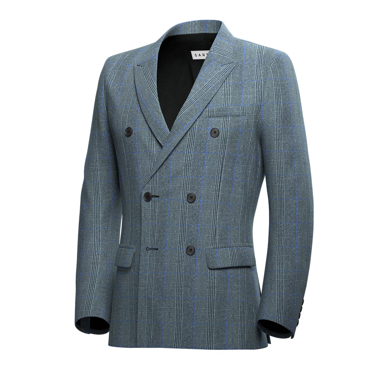 Penn Grey Prince of Wales Tweed Jacket - SARTORO
