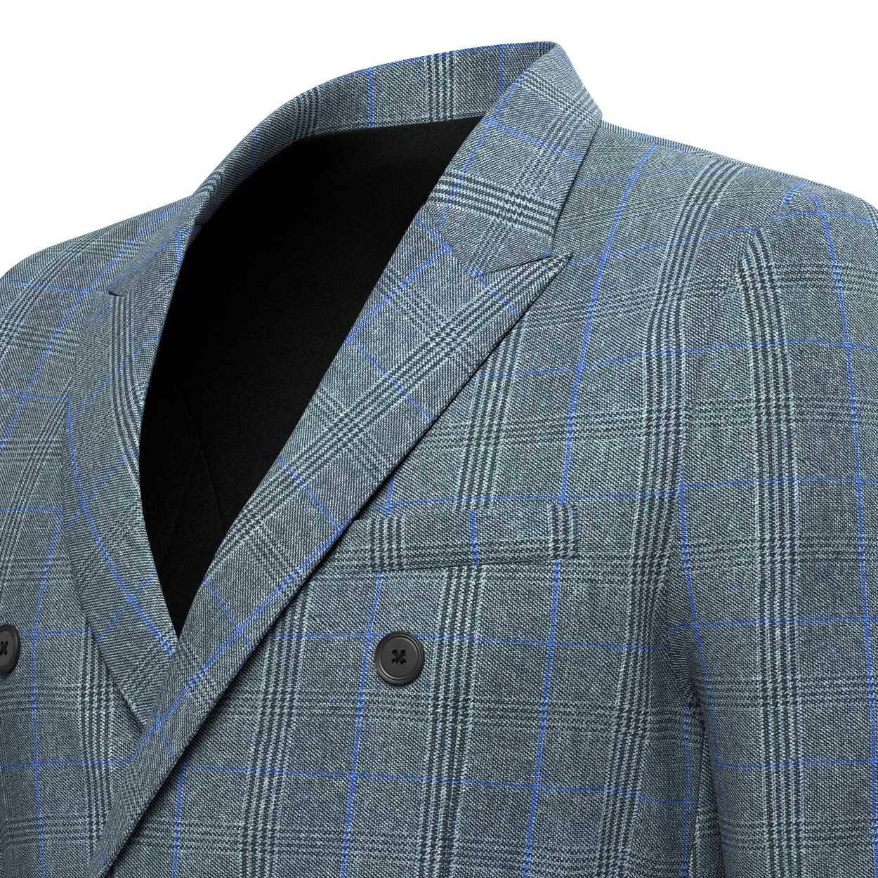 Penn Grey Prince of Wales Tweed Suit - SARTORO