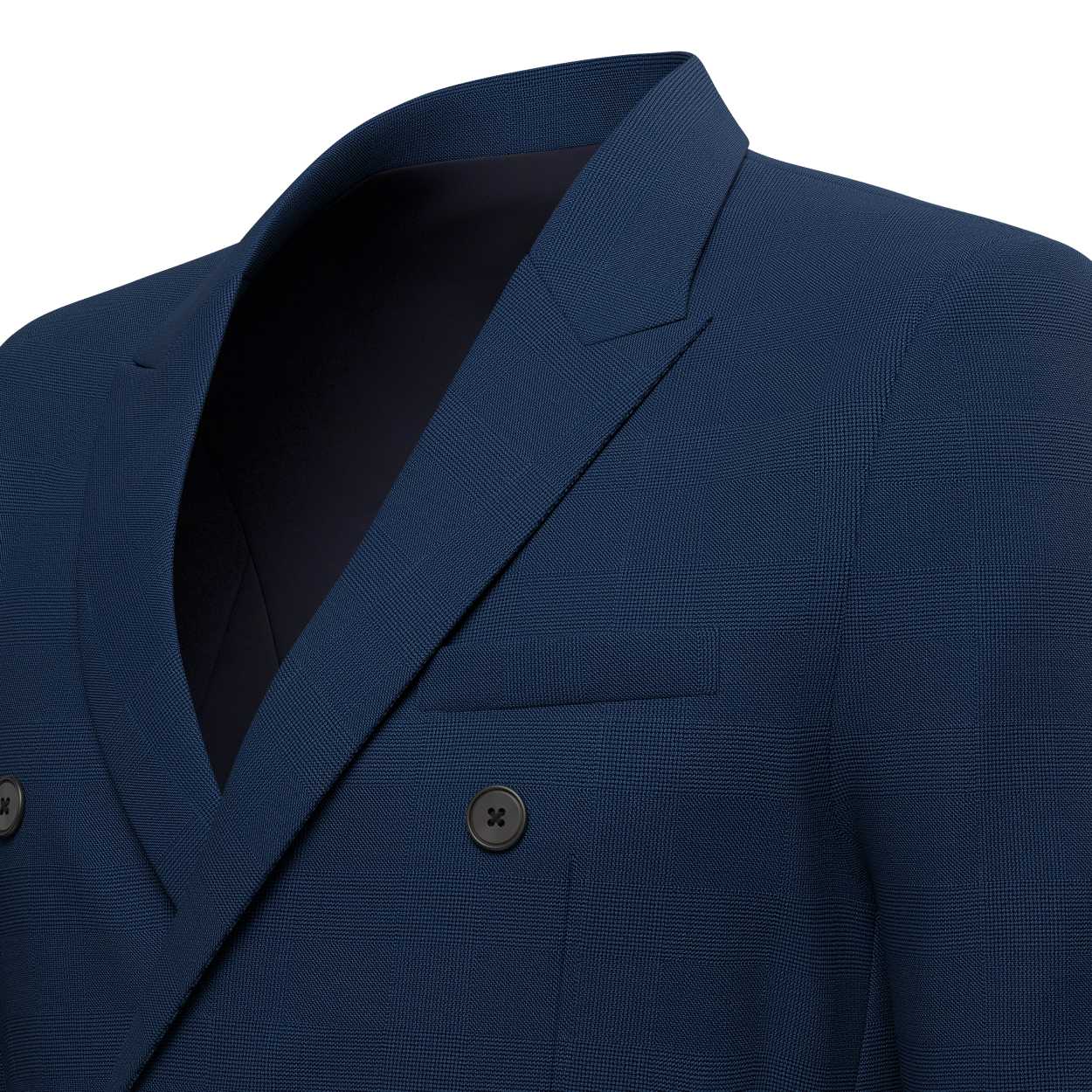 Penn Midnight Blue Prince of Wales Jacket - SARTORO