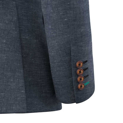 Penn Stone Blue Linen Jacket - SARTORO