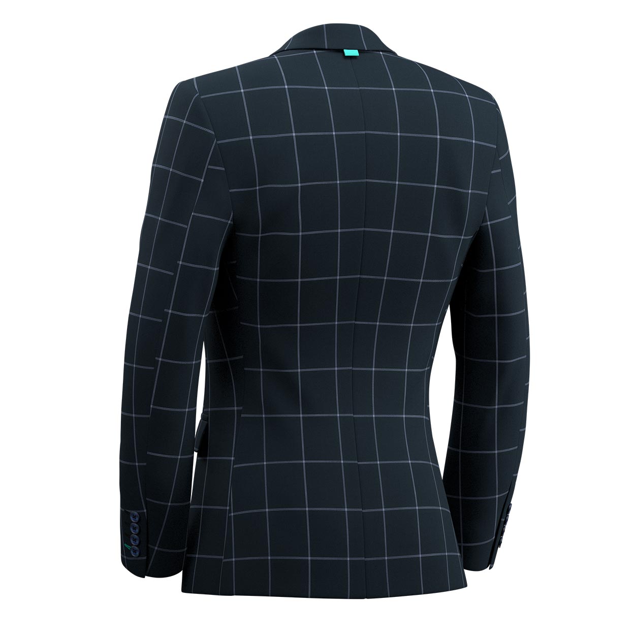 Prince Deep Navy Windowpane Jacket - SARTORO