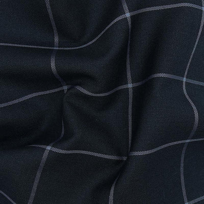 Prince Deep Navy Windowpane Jacket - SARTORO